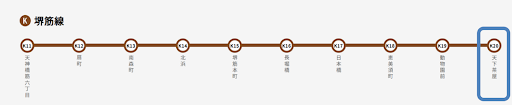 Osaka Metro NiNE　堺筋線（一部加工）