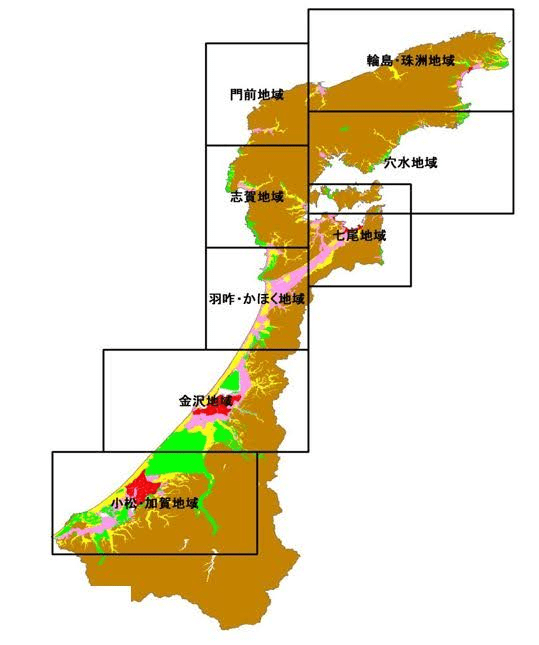 国土交通省「石川県液状化しやすさマップ」